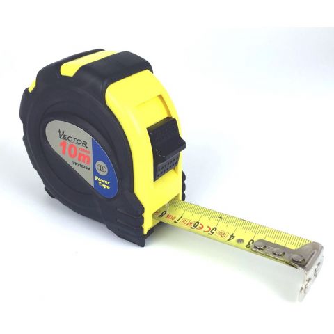 Rolbandmaat met magnetische eindhaak 10m.