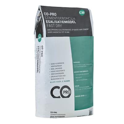 Co-pro Cementgebonden Egalisatiemiddel C30 Fast Dry