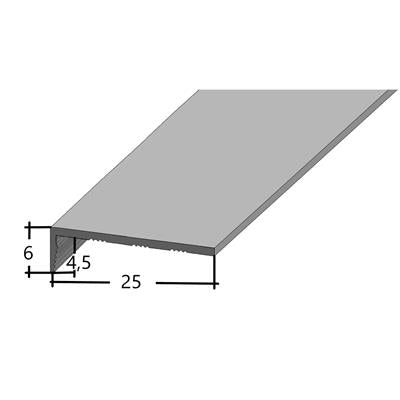 Co-pro hoekprofiel zelfklevend 4,5mm antraciet/zwart