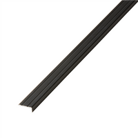 Co-pro Hoekprofiel zelfklevend 10mm antraciet/zwart