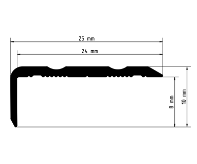 Co-pro Hoekprofiel zelfklevend 10mm zilver