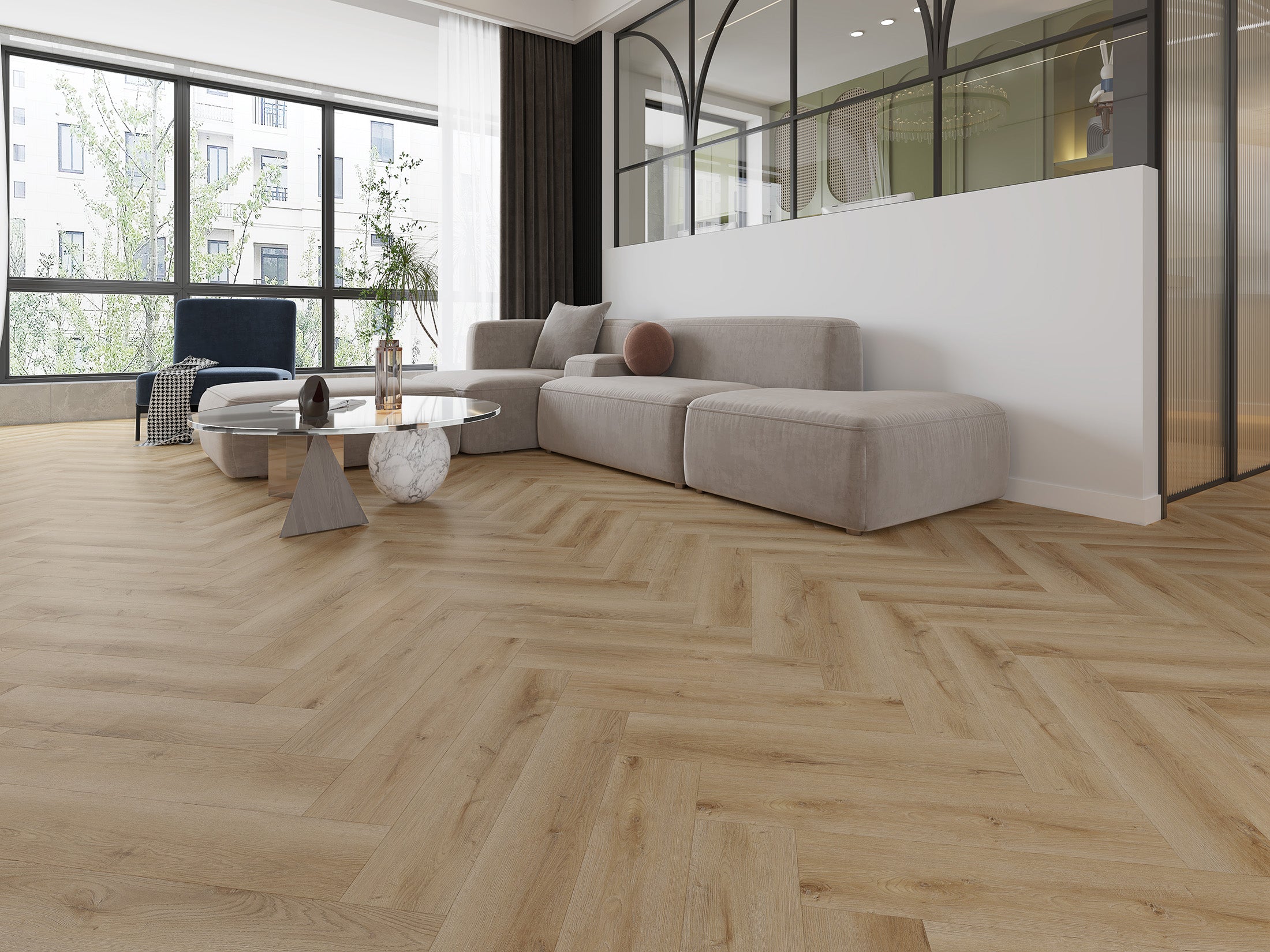 Gelasta Dynamic Visgraat 3601 (rigid click) Natural light-freelance groothandel