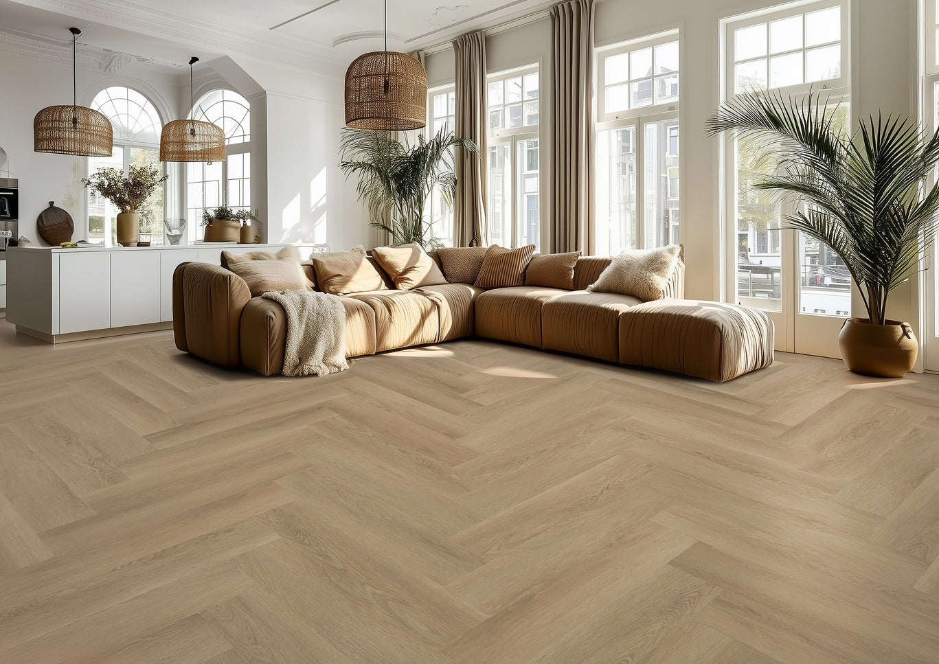Gelasta Highland Visgraat 2603 (dryback) Naturel